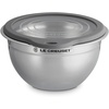 image:imageLe Creuset Stainless Steel Mixing Bowls with Glass Lids Set of 3  Set of 3 15 qt 3 qt and 5qtMixing Bowls with Glass Lids