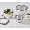 image:imageLe Creuset Stainless Steel Mixing Bowls with Glass Lids Set of 3  Set of 3 15 qt 3 qt and 5qtMixing Bowls with Glass Lids