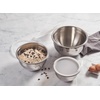 image:imageLe Creuset Stainless Steel Mixing Bowls with Glass Lids Set of 3  Set of 3 15 qt 3 qt and 5qtMixing Bowls with Plastic Lids