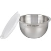 image:imageLe Creuset Stainless Steel Mixing Bowls with Glass Lids Set of 3  Set of 3 15 qt 3 qt and 5qtMixing Bowls with Plastic Lids