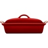 image:imageLe Creuset Stoneware Covered Rectangular Casserole 12 x 9 Nectar  4 qt 12 x 9Cerise