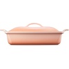 image:imageLe Creuset Stoneware Covered Rectangular Casserole 12 x 9 Nectar  4 qt 12 x 9Peche