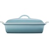 image:imageLe Creuset Stoneware Covered Rectangular Casserole 12 x 9 Nectar  4 qt 12 x 9Sea Salt