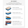 image:imageLe Creuset Stoneware Deep Rectangular Lasagna Dish 675 qt NectarPeche
