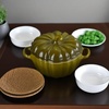 image:imageLe Creuset Stoneware Figural Pumpkin Petite Cocotte 12 oz NectarOlive