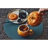 image:imageLe Creuset Stoneware Pumpkin Gravy Boat with Lid 14 oz LicoricePersimmon