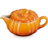 image:imageLe Creuset Stoneware Pumpkin Gravy Boat with Lid 14 oz LicoricePersimmon