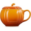image:imageLe Creuset Stoneware Pumpkin Mug with Lid 14 oz NectarPersimmon