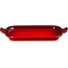 image:imageLe Creuset Stoneware Rectangular Dish with Platter Lid 3 qt NectarCerise
