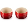 image:imageLe Creuset Stoneware Round Straight Wall Ramekin Set of 2 Nectar  Set of 2 7 oz EachCerise