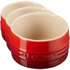 image:imageLe Creuset Stoneware Round Straight Wall Ramekin Set of 2 Nectar  Set of 2 7 oz EachCerise