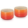 image:imageLe Creuset Stoneware Round Straight Wall Ramekin Set of 2 Nectar  Set of 2 7 oz EachFlame