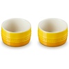 image:imageLe Creuset Stoneware Round Straight Wall Ramekin Set of 2 Nectar  Set of 2 7 oz EachNectar