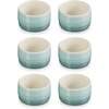 image:imageLe Creuset Stoneware Round Straight Wall Ramekin Set of 2 Nectar  Set of 2 7 oz EachSea Salt