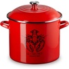 image:imageLe Creuset Enamel on Steel Traditional Stockpot 6 qt WhiteGoldCarminLobster