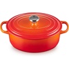 image:imageLe Creuset Enameled Cast Iron Signature Oval Dutch Oven 675 qt NectarFlame