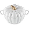 image:imageLe Creuset Enameled Cast Iron Signature Pumpkin Cocotte 4 qt NectarWhite