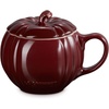 image:imageLe Creuset Stoneware Pumpkin Mug with Lid 14 oz NectarGarnet