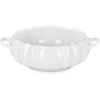 image:imageLe Creuset Stoneware Pumpkin Serving Bowl 4 qt PersimmonWhite