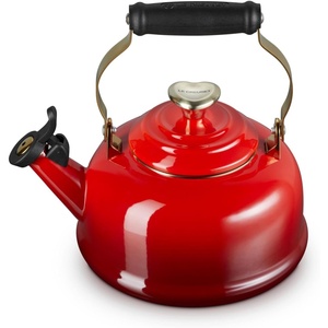 image:imageLe Creuset Enamel On Steel Whistling Tea Kettle 17 qt NectarCeriseHeart Knob