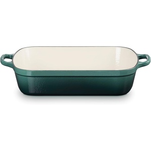 image:imageLe Creuset Enameled Cast Iron Rectangular Roaster 525 qt Nectar  525 qt 98 x 13Artichaut