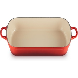 image:imageLe Creuset Enameled Cast Iron Rectangular Roaster 525 qt Nectar  525 qt 98 x 13Cerise