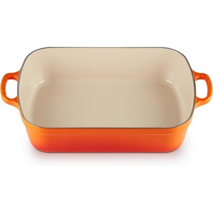 image:imageLe Creuset Enameled Cast Iron Rectangular Roaster 525 qt Nectar  525 qt 98 x 13Flame