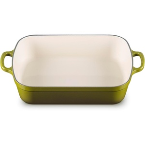image:imageLe Creuset Enameled Cast Iron Rectangular Roaster 525 qt Nectar  525 qt 98 x 13Olive