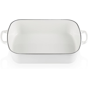 image:imageLe Creuset Enameled Cast Iron Rectangular Roaster 525 qt Nectar  525 qt 98 x 13White