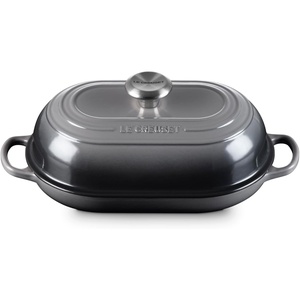 image:imageLe Creuset Enameled Cast Iron Round Bread Oven 95 inch LicoriceCrucibleOyster