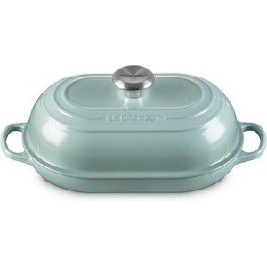 image:imageLe Creuset Enameled Cast Iron Round Bread Oven 95 inch LicoriceCrucibleSea Salt
