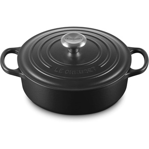 image:imageLe Creuset Enameled Cast Iron Round Wide Dutch Oven 35 qt NectarLicorice