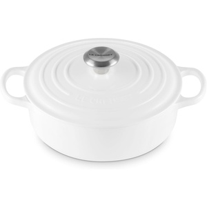 image:imageLe Creuset Enameled Cast Iron Round Wide Dutch Oven 35 qt NectarWhite