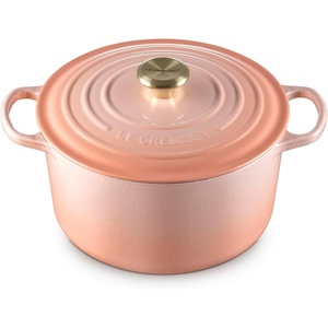 image:imageLe Creuset Enameled Cast Iron Signature Deep Round Oven 65 qt NectarPeche