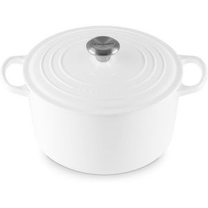 image:imageLe Creuset Enameled Cast Iron Signature Deep Round Oven 65 qt NectarWhite