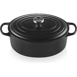 image:imageLe Creuset Enameled Cast Iron Signature Oval Dutch Oven 675 qt NectarLicorice