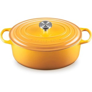image:imageLe Creuset Enameled Cast Iron Signature Oval Dutch Oven 675 qt NectarNectarCrucible Knob