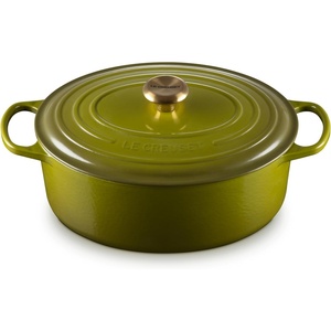 image:imageLe Creuset Enameled Cast Iron Signature Oval Dutch Oven 675 qt NectarOlive