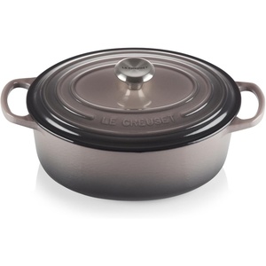 image:imageLe Creuset Enameled Cast Iron Signature Oval Dutch Oven 675 qt NectarOyster