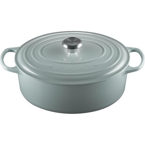 image:imageLe Creuset Enameled Cast Iron Signature Oval Dutch Oven 675 qt NectarSea Salt