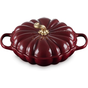 image:imageLe Creuset Enameled Cast Iron Signature Pumpkin Braiser 275 qt NectarGarnet