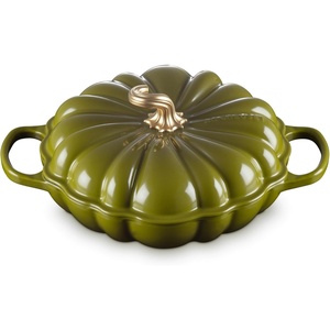 image:imageLe Creuset Enameled Cast Iron Signature Pumpkin Braiser 275 qt NectarOlive