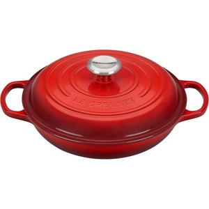 image:imageLe Creuset Enameled Cast Iron Signature Round Braiser 35 qt NectarCerise