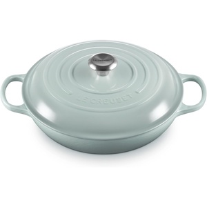 image:imageLe Creuset Enameled Cast Iron Signature Round Braiser 35 qt NectarSea Salt