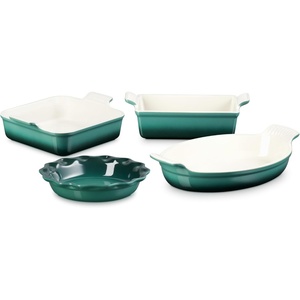 image:imageLe Creuset Stoneware 4 PC Heritage Bakeware Set NectarArtichaut