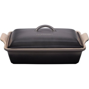 image:imageLe Creuset Stoneware Covered Rectangular Casserole 12 x 9 Nectar  4 qt 12 x 9Oyster