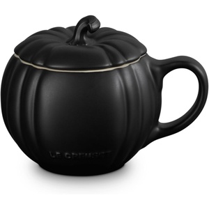 image:imageLe Creuset Stoneware Pumpkin Mug with Lid 14 oz NectarLicorice