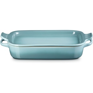 image:imageLe Creuset Stoneware Rectangular Dish with Platter Lid 3 qt NectarSea Salt