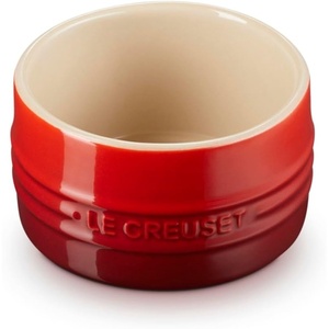 image:imageLe Creuset Stoneware Round Straight Wall Ramekin Set of 2 Nectar  Set of 2 7 oz EachCerise
