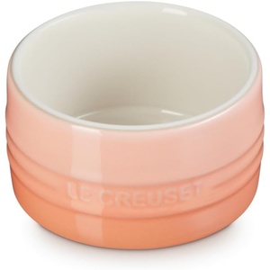 image:imageLe Creuset Stoneware Round Straight Wall Ramekin Set of 2 Nectar  Set of 2 7 oz EachPeche